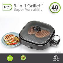Aroma ASP-218B 4-Qt. 3-in-1 Grillet - Black