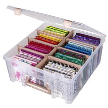 ArtBin Super Satchel Double Deep W/Removable Dividers-Rose Gold Handle