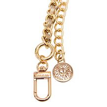 "As Is" Anne Klein Faux Leather Interlaced Chain Belt