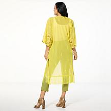 "As Is" Antthony Lace Fringe Hem Duster