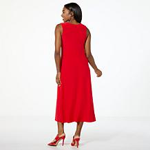 "As Is" Antthony O-Ring Detail Sleeveless Midi Dress
