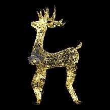 "As Is" august & leo 47" LED Jeweled Wrapped Reindeer