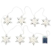 "As Is" august & leo 6' Jeweled Snowflake String Lights