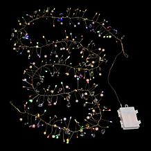 "As Is" august & leo 6.5' LED Pearl & Crystal String Lights Set of 2