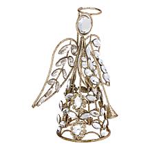 "As Is" august & leo Jeweled Angel Décor 3-piece Set with Gift Boxes