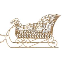 "As Is" august & leo Jeweled Reindeer and Sleigh Set