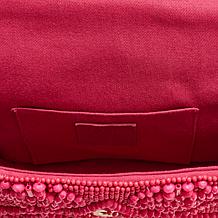 As Is Badgley Mischka Beaded Crossbody Bag with Removable Chain Strap