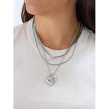 "As Is" BAUBLEBAR Goldtone 3-Row Layered Pendant Necklace