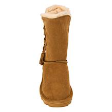 "As Is" BEARPAW® Paxton Suede Tassel Boot w/Rain Repellent