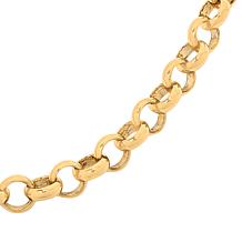 "As Is" Bellezza 17" Bronze Polished Rolo-Link Chain Necklace