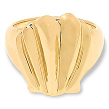 "As Is" Bellezza Bronze Hammered Shell Ring