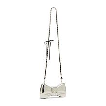 "As Is" Betsey Johnson Metal Bow Crossbody Clutch