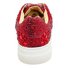 "As Is" Betsey Johnson Reily Rhinestone Platform Sneaker