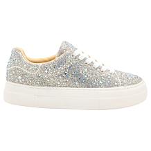 "As Is" Betsey Johnson Sidny Rhinestone or Faux Pearl Platform Sneaker