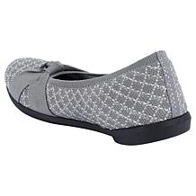 "As Is" BZees Kissed Plaid Knit Ballerina Flat