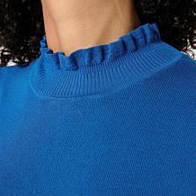 "As Is" C Wonder Baby Ruffle Mock-Neck Tank Top