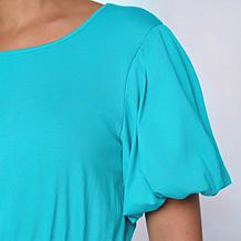 "As Is" C Wonder Balloon Sleeve Peplum Top