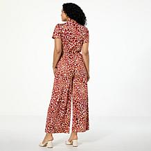 "As Is" C Wonder Button-Down Wide-Leg Jumpsuit