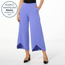 "As Is" C Wonder by Christian Siriano Crepe Knit Wide Leg Trouser Pant