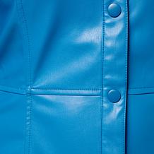"As Is" C Wonder by Christian Siriano Faux Leather Shirtdress