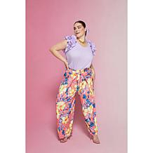 "As Is" C Wonder by Christian Siriano Overlap Wrap Front Pant