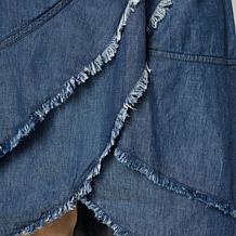 "As Is" C Wonder by Christian Siriano Ruffled Denim Dress