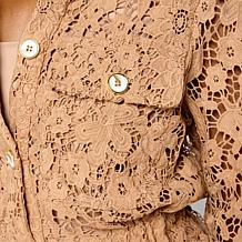 "As Is" C Wonder Lace Safari Jacket