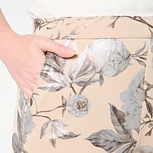 "As Is" C Wonder Pull-On Foil-Printed Scuba Knit Pant