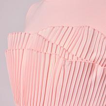 "As Is" C Wonder Short-Sleeve Layered Hem Pleated Tee