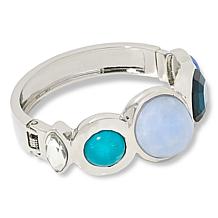 "As Is" C Wonder Simulated Gem Bangle Bracelet