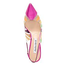 "As Is" Charles by Charles David Alon Clear Cut-Out Slingback Pump
