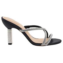 "As Is" Charles by Charles David Carolyn Strappy Rhinestone Dress S...