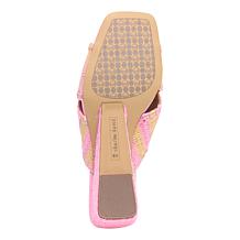 "As Is" Charles by Charles David Nelios Open-Toe Woven Raffia Wedge...