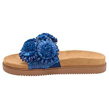 "As Is" Charles David Palms Flower Slide Sandal