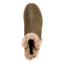 "As Is" Clarks Cloudsteppers Breeze Faux Fur Ankle Bootie