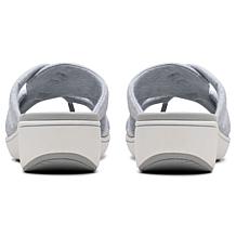 "As Is" Clarks Cloudsteppers BreezeRae Cam Slide Sandal