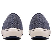 "As Is" Clarks Cloudsteppers BreezeSky Zoe Casual Canvas Slip-On Shoe