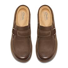 "As Is" Clarks Collection Carleigh Viola Nubuck Leather Casual Mule