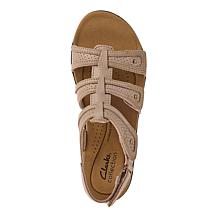 "As Is" Clarks Collection Laurieann Ivy Heritage Casual Flat Sandals