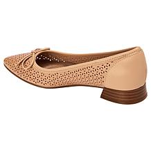 "As Is" Clarks Collection Natalyn Step Slip-On Leather Dress Shoe