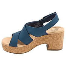 "As Is" Clarks Collection Nerisa Grace Modern Casual Wedge Sandal