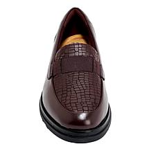 "As Is" Clarks Collection Sharon Pace Leather Wedge Loafer