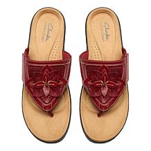 "As Is" Clarks Merliah2 Kyla Flower Wedge Sandal