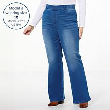 "As Is" Colleen Lopez Bootylifter Bootcut Stretch Denim Pant