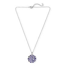 "As Is" Colleen Lopez Iolite & Zircon Round Cluster Pendant with Chain