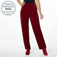 "As Is" Colleen Lopez Metallic Knit Pull-On Pant