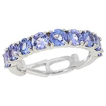 "As Is" Colleen Lopez Sterling Silver Exotic Gemstone "Love" Band Ring
