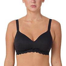 "As Is" Comfort Code 2-pack Lightly Lined Lace Trim Wireless Bra