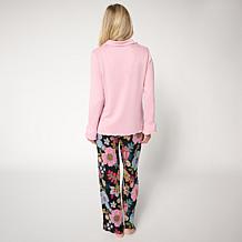 "As Is" Comfort Code 2-piece Hacci Ribbed Knit PJ Set