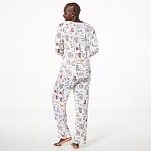 "As Is" Comfort Code Brushed Ultra Knit 2-piece PJ Set